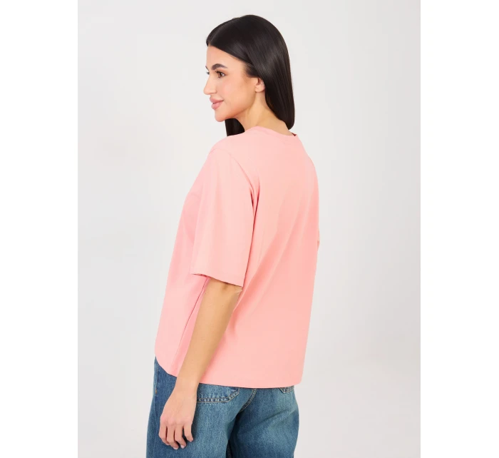 T shirt RV TS model 21888837 brzoskwiniowy - FPrice T shirt RV TS model 21888837 brzoskwiniowy - FPrice