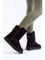 Dámské vysoké boty do sněhu Big Star KK274618 Černe Dámské vysoké boty do sněhu Big Star KK274618 Černe