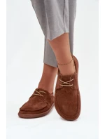 Dámské polobotky 327 Hnědá - Step in style