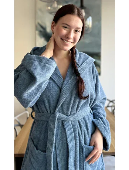 Dámský župan dlouhý s kapucí model 20858789 - Vienetta