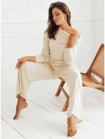 Dámské kalhoty NELIS light beige FashionStreet UY1840