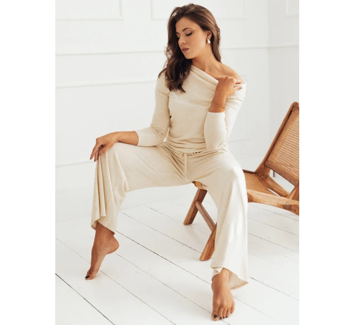 Dámské kalhoty NELIS light beige FashionStreet UY1840