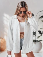 Dámská mušelínová košile oversize MUSLINEA bílá FashionStreet DY0473