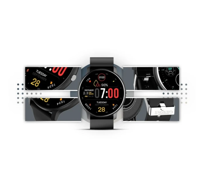 Chytré hodinky GIEWONT Black GW120-2 Pro Chytré hodinky GIEWONT Black GW120-2 Pro