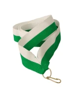 Stuha 22 mm - bílá a zelená