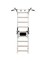 GYMNASTICKÝ ŽEBŘÍK S TYČÍ A MADLEM PRO CVIČENÍ NA LAVIČCE 722W
