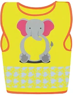 Korntex FUN Dětská bezpečnostní vesta 76.FUNY hi vis yellow/elephant Korntex FUN Dětská bezpečnostní vesta 76.FUNY hi vis yellow/elephant