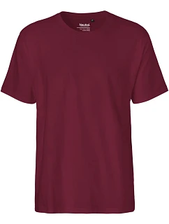 O Pánské tričko z těžké bio bavlny bordeaux model 22504289 - Neutral
