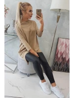 Mikina s potiskem model 21755692 camel - K-Fashion