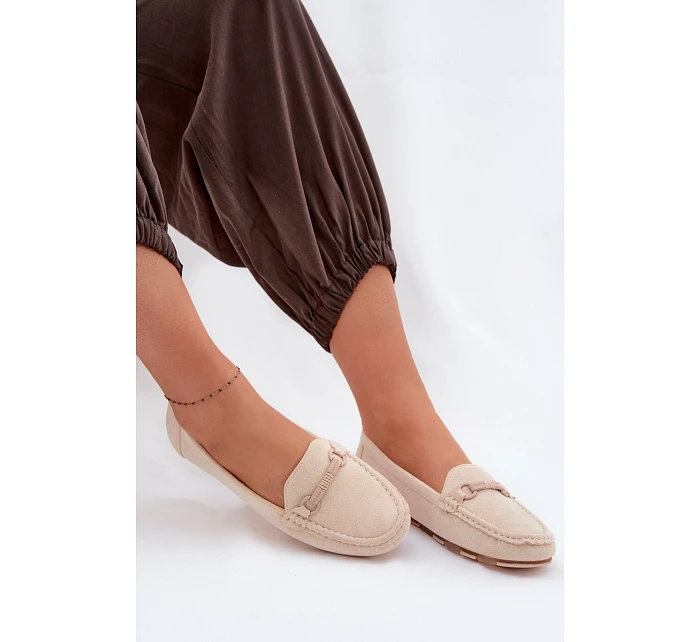 Dámské mokasíny ploché béžové Olisa