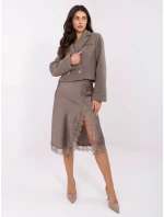 Spódnica MI SD model 21766121 ciemny bezowy - FPrice