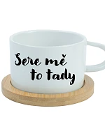 SERE MĚ TO TADY - bílý hrníček makronka 200 ml