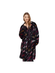 Dámský župan YI2222688F 006 tm.šedá s potiskem - DKNY