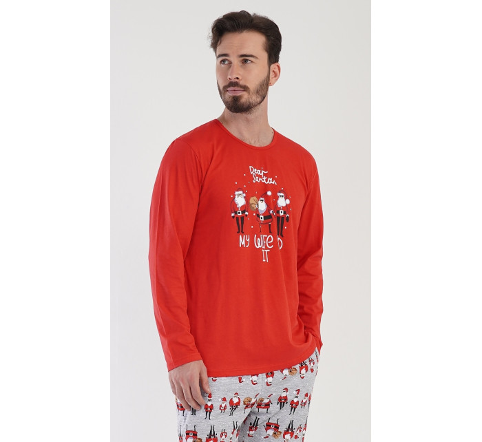 Pánské pyžamo dlouhé Santa