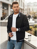 Pánská přechodná bunda černá FashionStreet TX4675 Pánská přechodná bunda černá FashionStreet TX4675