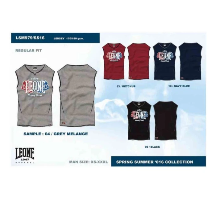 LEONE pánské tílko LSM979/S16 černá "L"