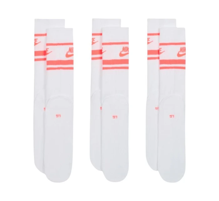 Nike NK Nsw Everyday Essential CR ponožky 3 páry bílé DX5089 100