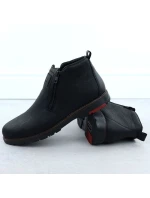 Pánské černé kožené boty model 21905965 - Rieker