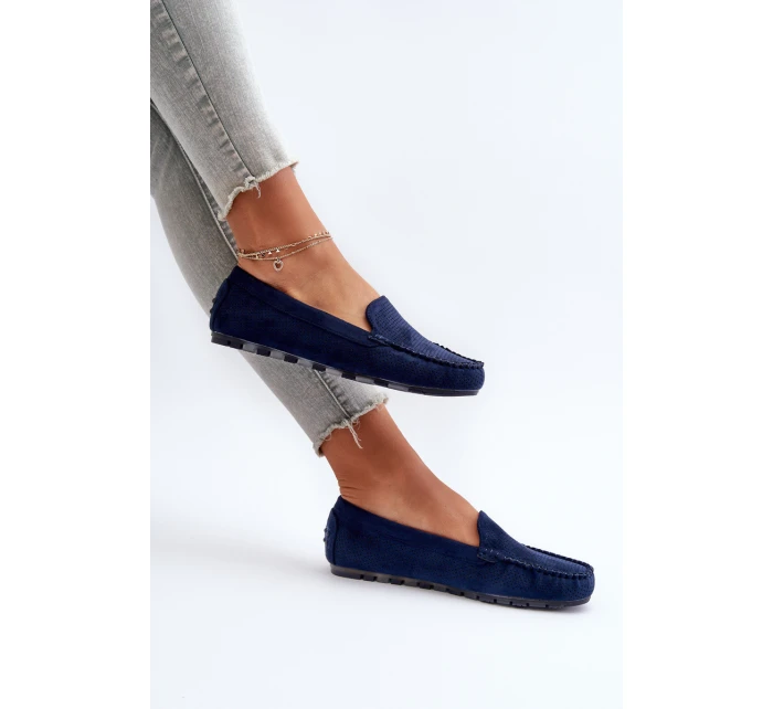 Dámské modré semišové mokasíny model 21653941 - Boto