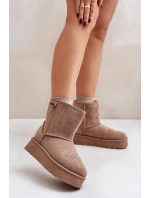 Vysoké dámské sněhule na platformě Big Star model 21677572 béžové - Big Star Shoes Vysoké dámské sněhule na platformě Big Star model 21677572 béžové - Big Star Shoes