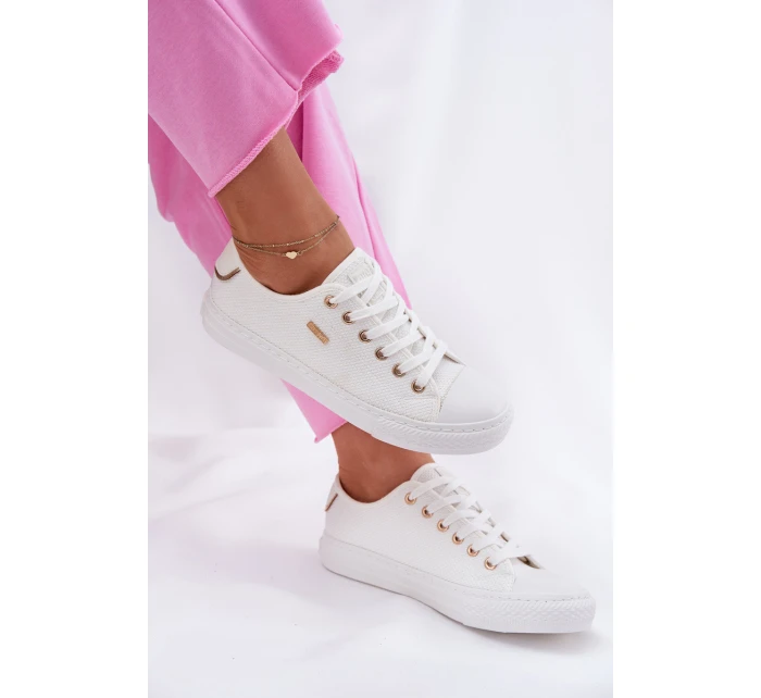 Dámské Textilní Tenisky Big Star RR274766 Bílé Dámské Textilní Tenisky Big Star RR274766 Bílé