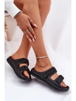 Dámské Pěnové Sandály Se Suchým Zipem Big Star RR274A527 Černé Dámské Pěnové Sandály Se Suchým Zipem Big Star RR274A527 Černé