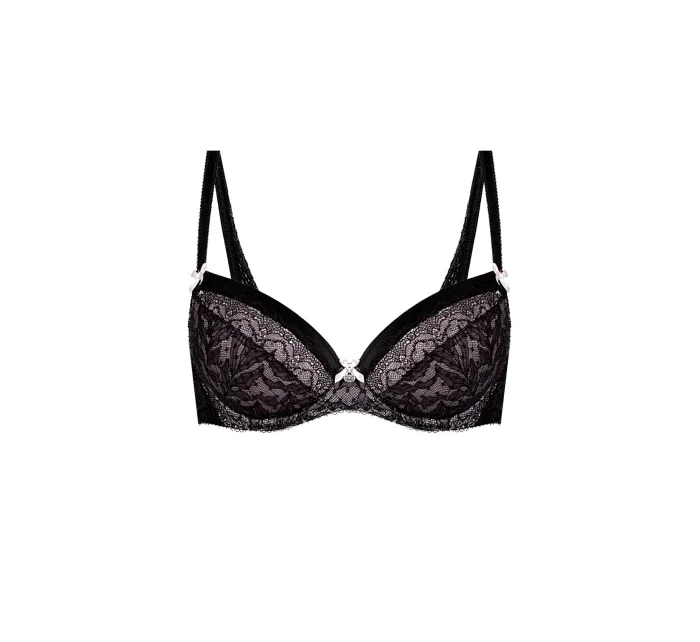 Podprsenky Paradiso I PU-307 černo-růžová - Kinga