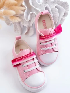 Dětské módní tenisky Big Star - světle růžová