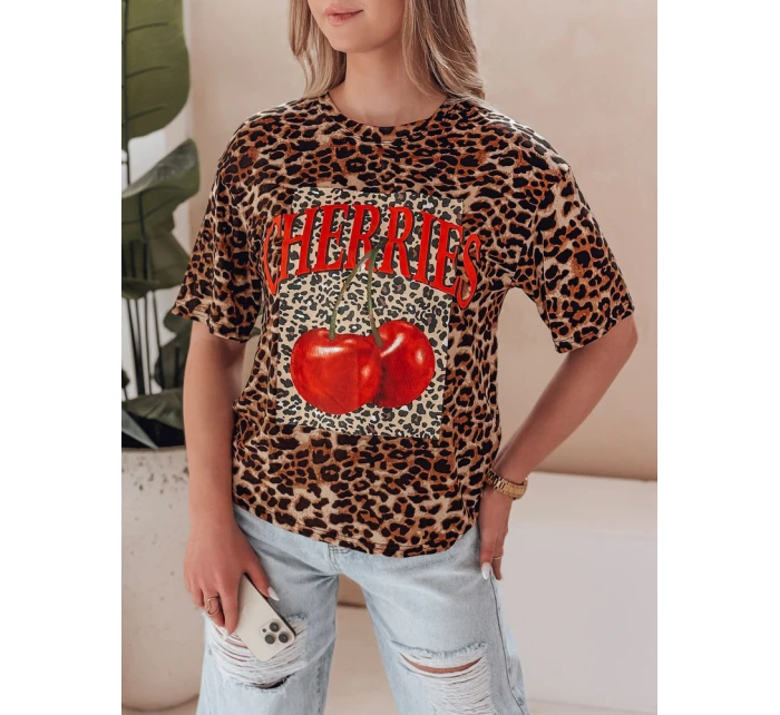 Dámské tričko oversize v barvě ZESTSTYLE beige Dstreet RY2841