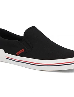 Pánské slip on tenisky černé Filippo MTN7792