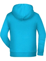 JN Dětská mikina s kapucí 02. turquoise model 22414132 - Daiber