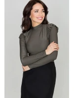 Dámská halenka model 21946811 khaki - Katrus