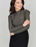 Dámská halenka K438 khaki - Katrus