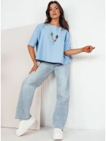 Dámská oversize halenka BULS modrá FashionStreet RY2506