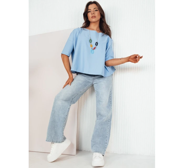 Dámská oversize halenka BULS modrá FashionStreet RY2506