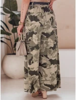 FLOWES světle zelená moro kalhotová sukně s páskem FashionStreet UY2562