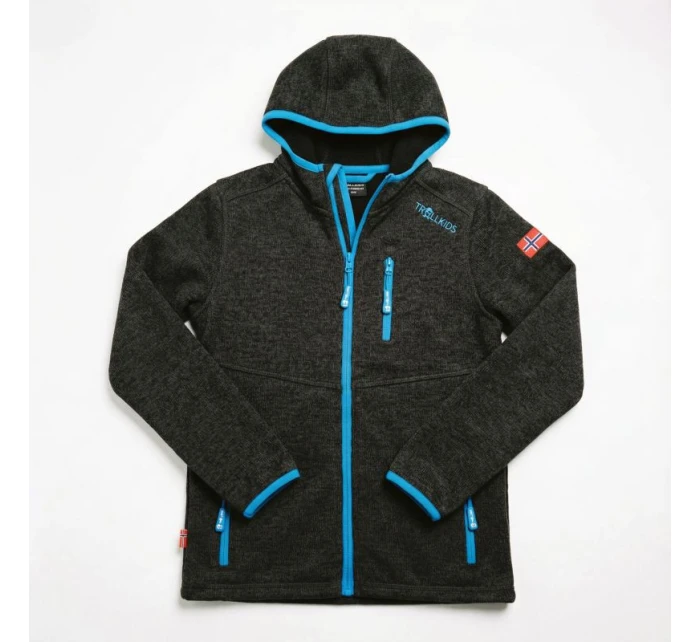Trollkids Dětská bunda Jondalen XT atlantic Jr 222-605 fleecová bunda