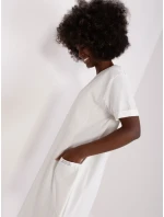 Sukienka RV SK model 18856445 ecru - FPrice Sukienka RV SK model 18856445 ecru - FPrice