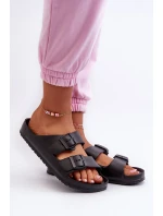 Dámské pěnové pantofle s přezkami Černá Luciene Dámské pěnové pantofle s přezkami Černá Luciene