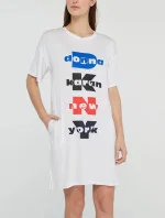 Dámská noční košile YI2322403-100 vícebarevná - DKNY