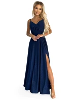 Dámské elegantní šaty model 20849713 tmavě modré - numoco