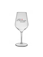 PROTOŽE BÝT ZDRAVOTNÍ SESTRA NENÍ PRDEL - čirá nerozbitná sklenice na víno 470 ml PROTOŽE BÝT ZDRAVOTNÍ SESTRA NENÍ PRDEL - čirá nerozbitná sklenice na víno 470 ml