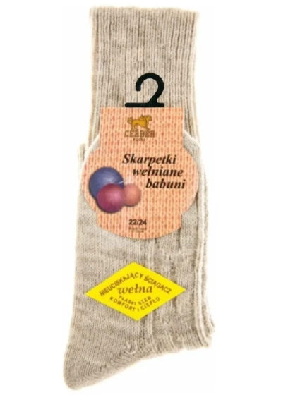 PONOŽKY Z VLNY BABIČKA 1012