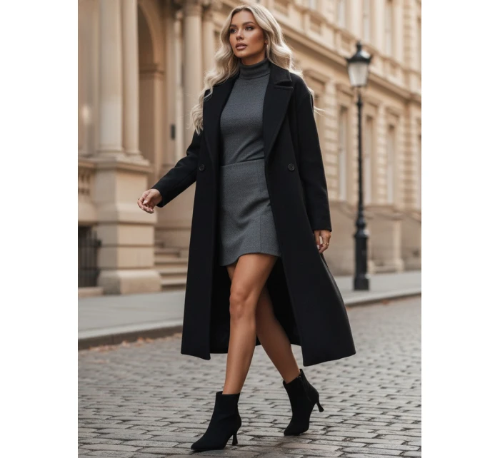 Dámské semišové kozačky černé model 21993194 - Dstreet Dámské semišové kozačky černé model 21993194 - Dstreet