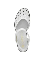 Kožené pohodlné sandály W model 22066508 white - Rieker