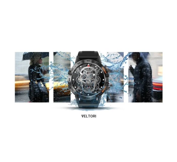 Černý silikonový řemínek model 21805551 - VELTORI