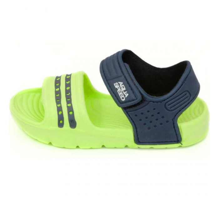 Dětské sandály Aqua-speed Noli v zelené a tmavě modré barvě.84