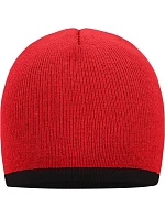 MB Pletená čepice s kontrastním lemem 03. red/black model 22496239 - Daiber MB Pletená čepice s kontrastním lemem 03. red/black model 22496239 - Daiber