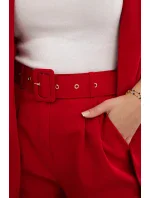Elegantní souprava saka a kalhot červený