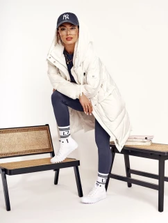 Dámské Vysoké Tenisky Na Velké Podrážce BIG STAR FF274241 Bile